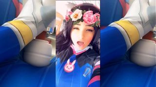 Cosplay Girl DVA beautiful agony Amazing Orgasm